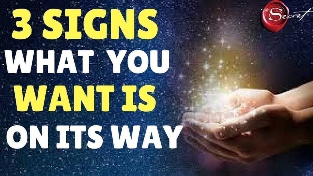 3 Signs From The Universe That What You Want To Manifest Is On Its Way | (Law of Attraction)